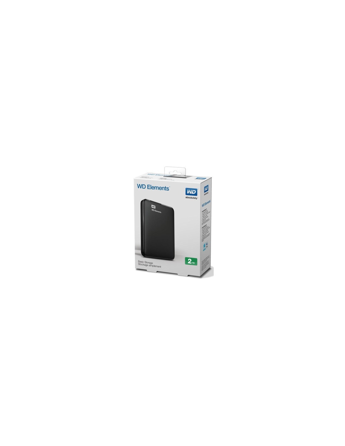 WESTERN DIGITAL WD ELEMENT SE DISCO 2.5 EXTERNO USB 3.0 2TB NEGRO WDBU6Y0020BBK-WESN