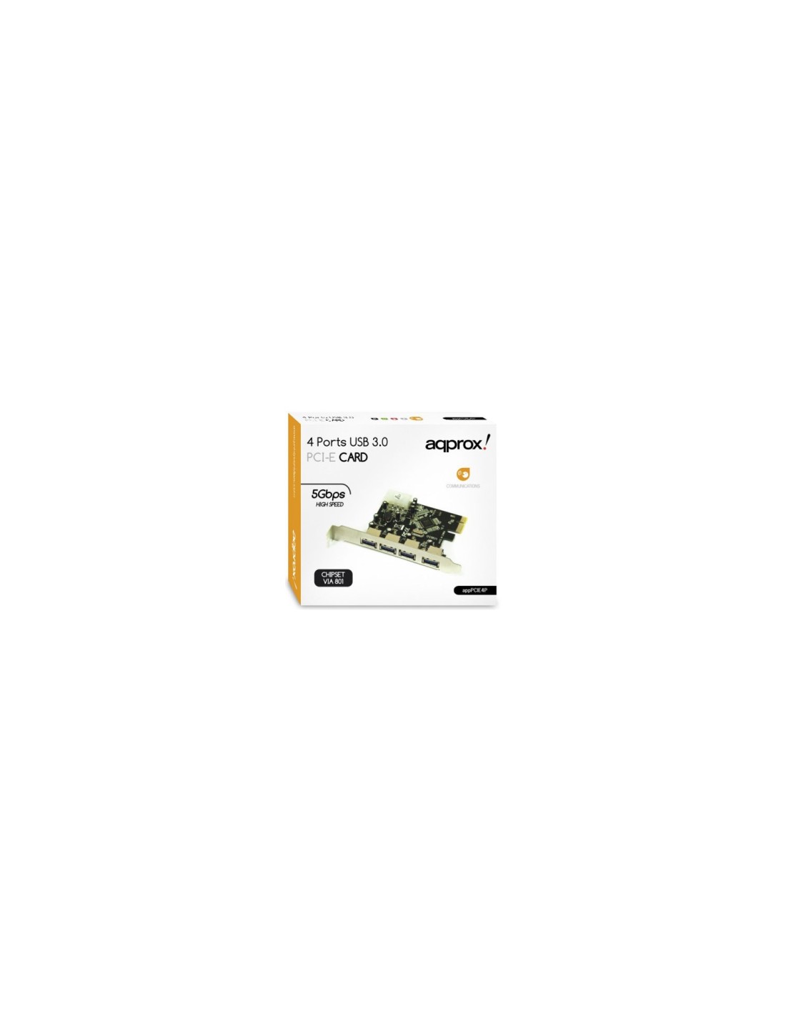 TARJETA USB 3.0 4 PUERTOS PCI-E APPROX APPPCIE4P