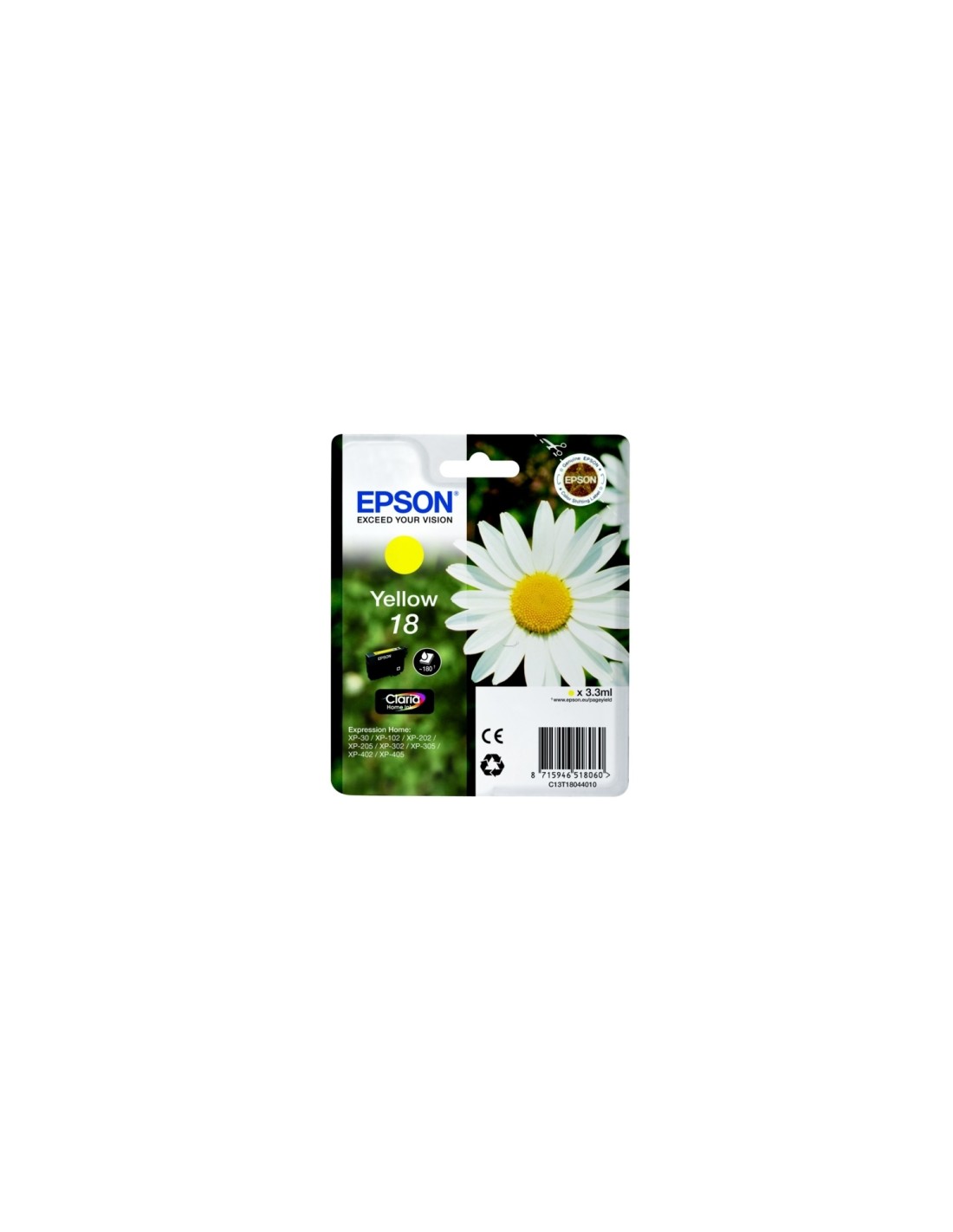 CARTUCHO EPSON 18 AMARILLO C13T18044012