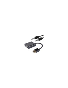 Nanocable CONVERSOR HDMI A SVGA+AUDIO, HDMI/M-SVGA/H+3.5/H, NEGRO, 10