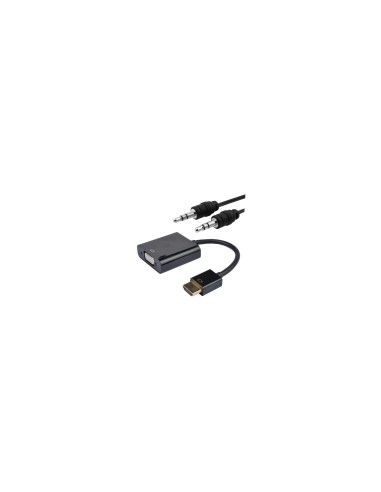 Nanocable CONVERSOR HDMI A SVGA+AUDIO, HDMI/M-SVGA/H+3.5/H, NEGRO, 10