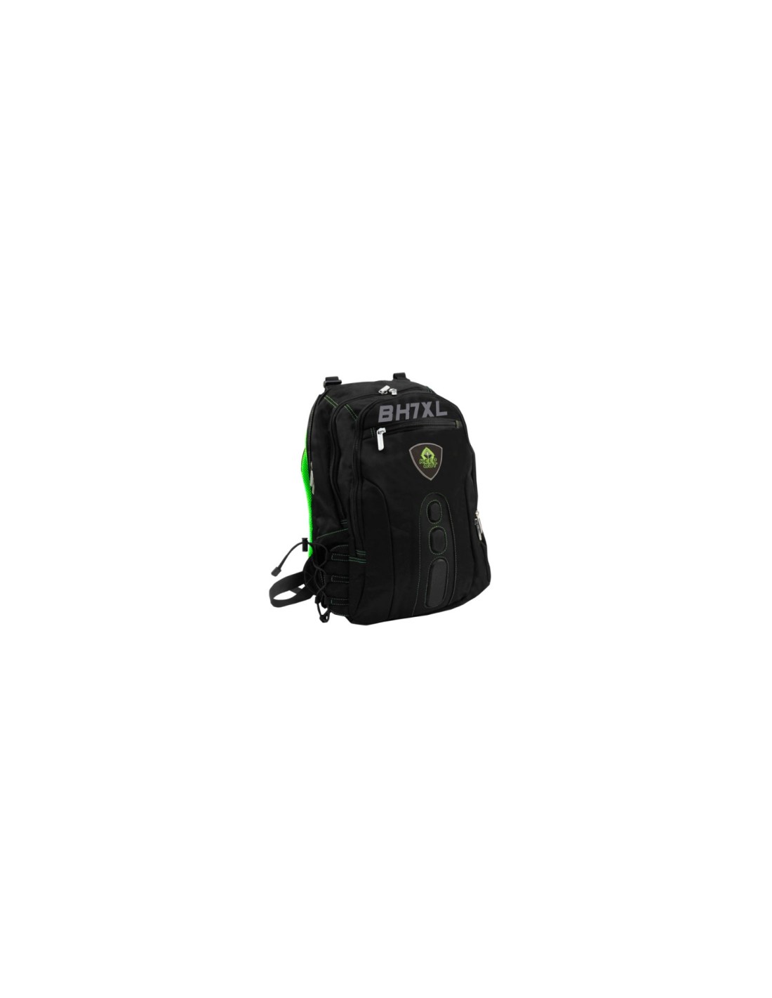 MOCHILA PORTATIL KEEP OUT BK7 XL 17 NEGRO-VERDE BK7GXL