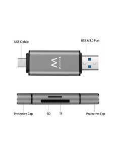 Ewent EW1075 lector de tarjeta USB 3.2 Gen 1 (3.1 Gen 1)