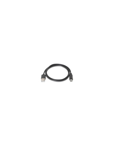 Nanocable USB 2.0, 1m cable USB USB C USB A 0,48 Gbit/s Negro