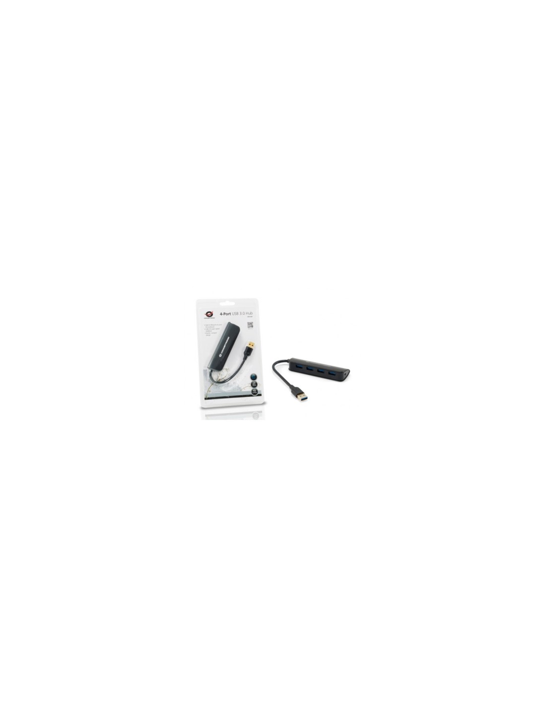 HUB CONCEPTRONIC USB 3.0 4P NEGRO C4PUSB3