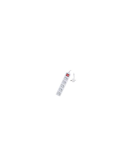 Ewent EW3955 base múltiple 1,5 m 5 salidas AC Interior Blanco