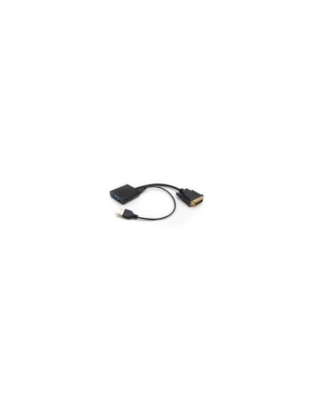 ADAPTADOR CONVERSOR DVI-D M A VGA H 0.10MT NANOCABLE NEGRO 10.16.2008-BK