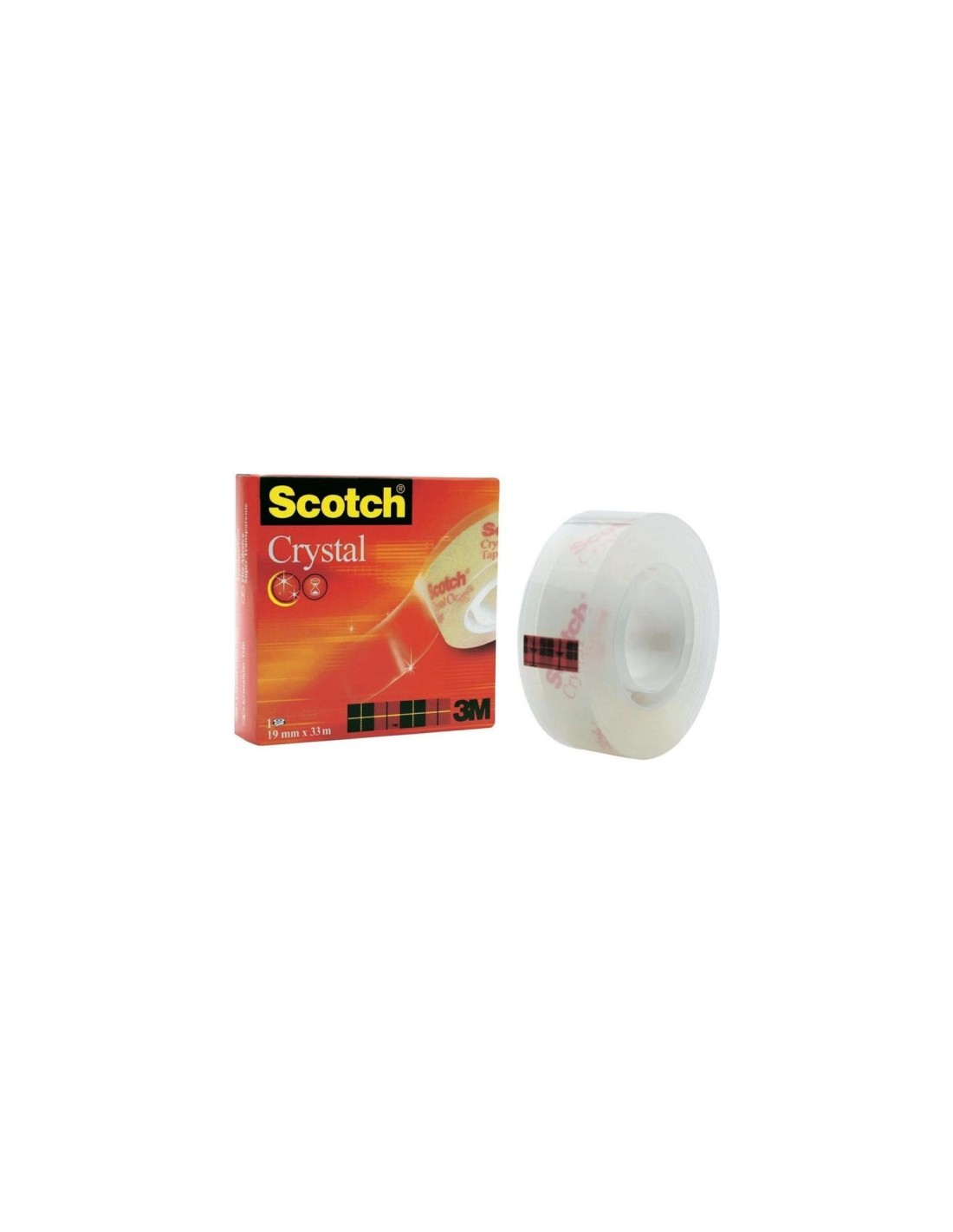 CINTA ADHESIVA CRYSTAL SUPERTRANSPARENTE ACABADO SATINADO - NO AMARILLEA - 33X19 MM - SCOTCH 70005242493