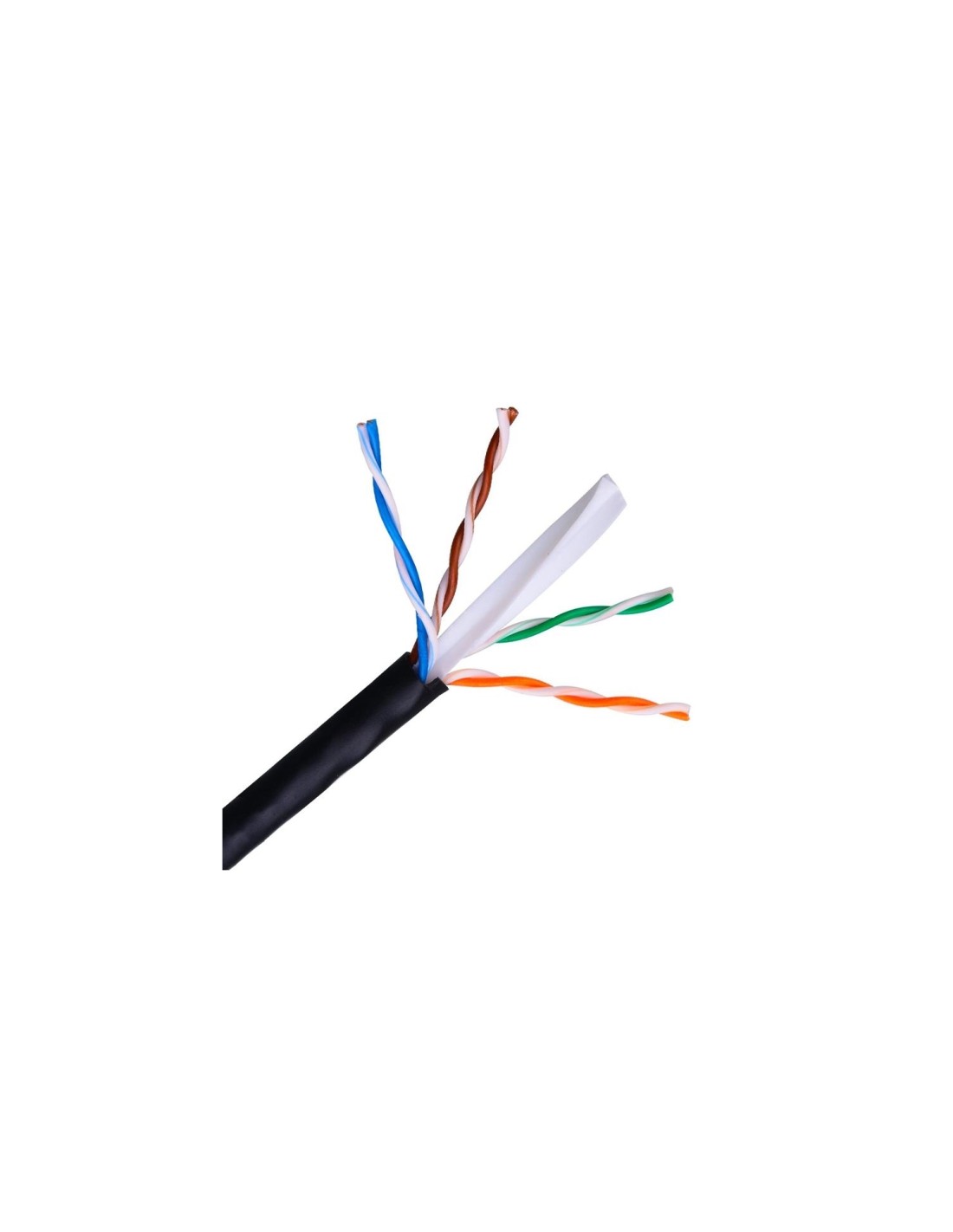 BOBINA CABLE UTP CAT-6 100MT RIGIDO NANOCABLE NEGRO 10.20.0502-EXT-BK