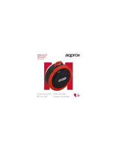 ALTAVOZ APPROX BLUETOOTH WATERPROOF ROJO APPSPWPBR 2