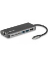 StarTech.com Adaptador Multipuertos USB-C - Docking Station Portátil USB Tipo C a HDMI de 4K con Hub USB 3.0 de 2 Puertos - SDHC
