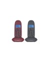 TELEFONO MOTOROLA C1002 DECT DUO GRIS - ROJO E07000D48B2AESSC