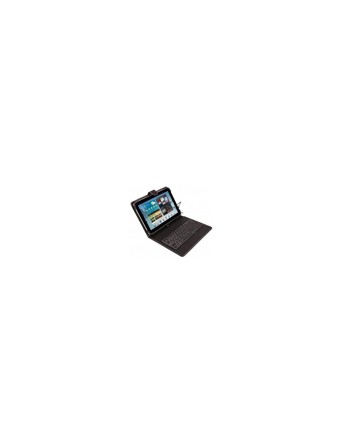 FUNDA TABLET SILVERHT UNIVERSAL CON TECLADO USB TIPO C  9 - 10.1 NEGRA 111916040199