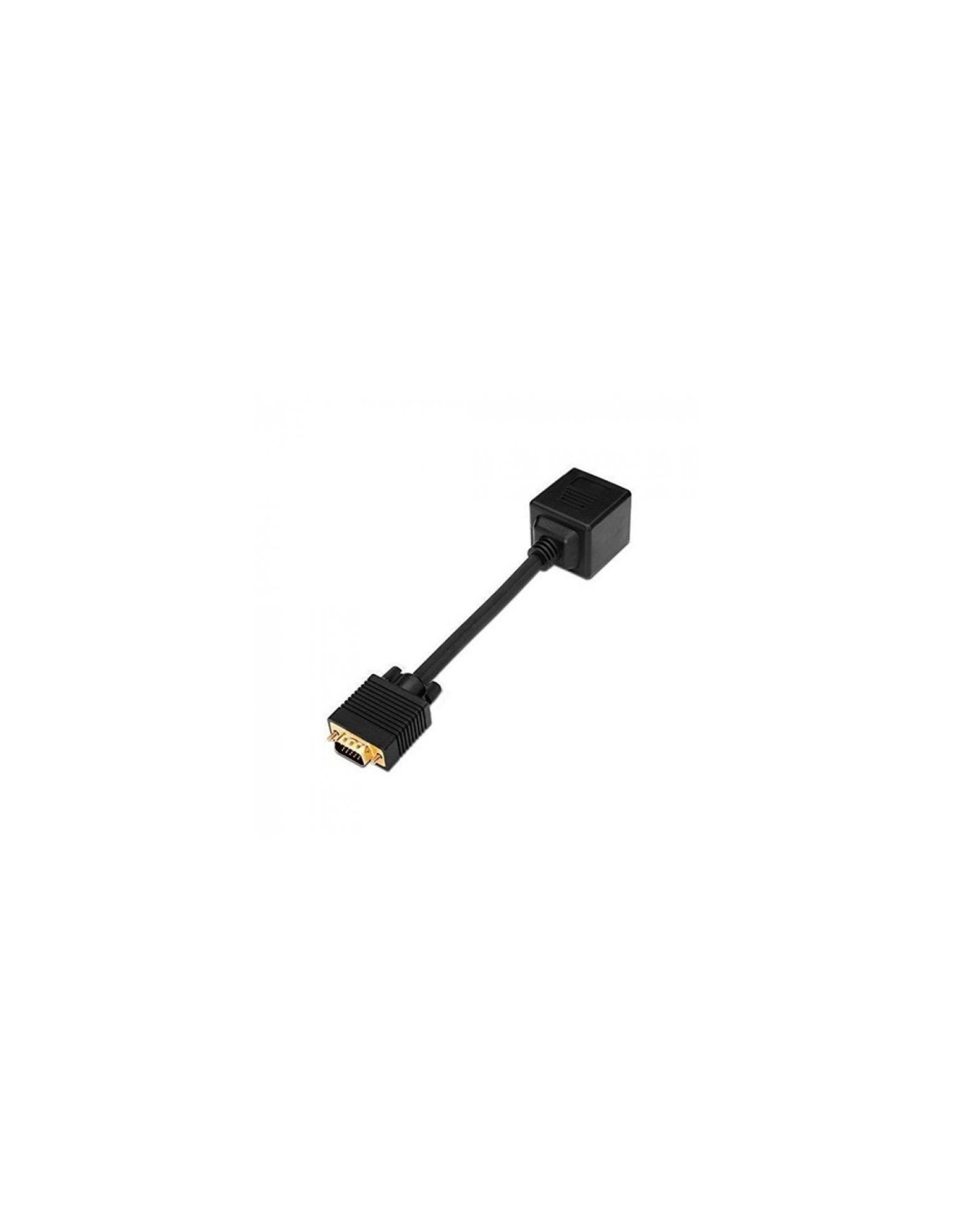 ADAPTADOR B15 A 2 VGA H AISENS 20CM NEGRO A113-0080