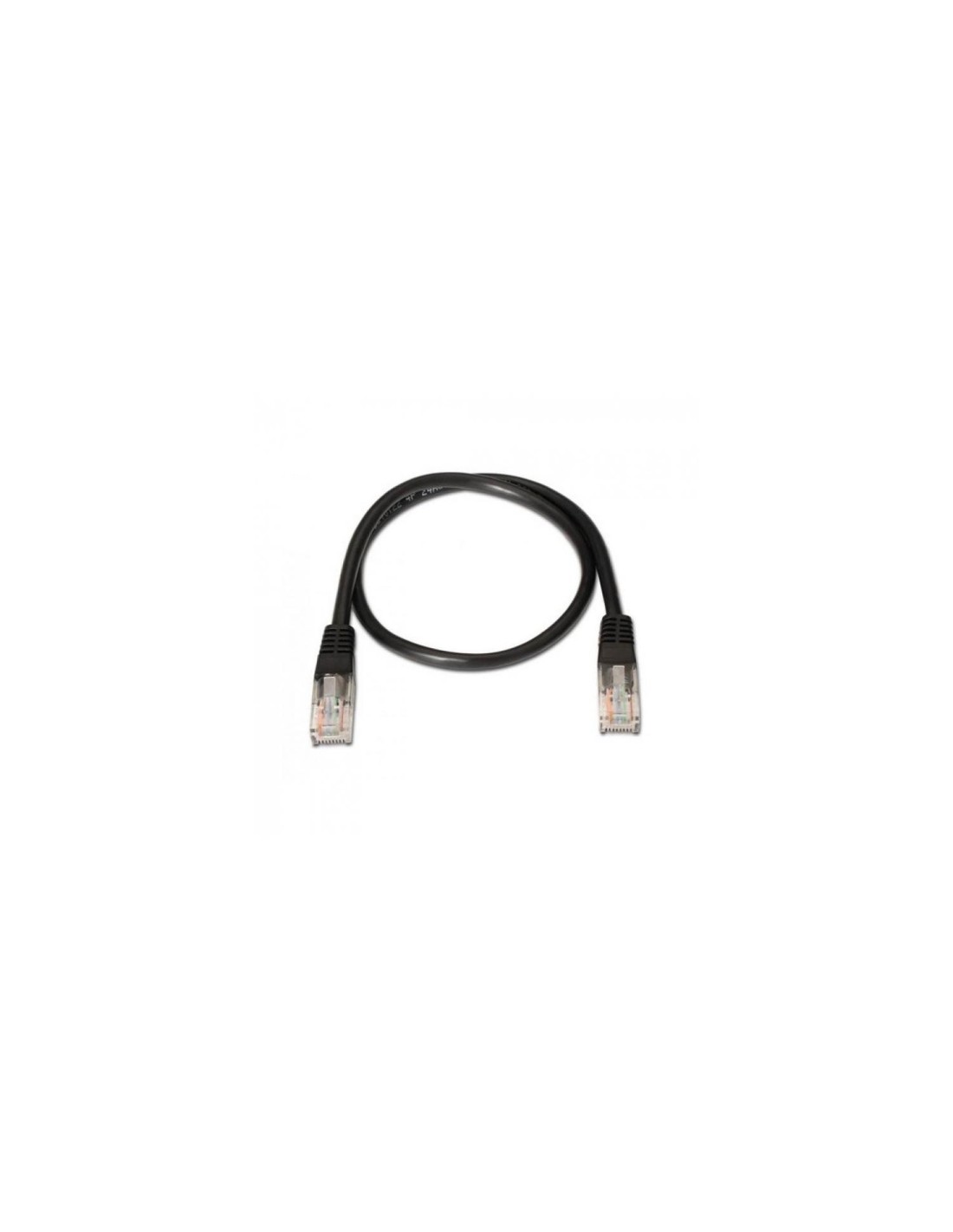 LATIGUILLO RJ45 UTP CAT-5E 0.5MT AISENS NEGRO A133-0202