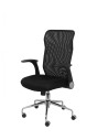 Silla Minaya respaldo malla negro asiento 3D negro