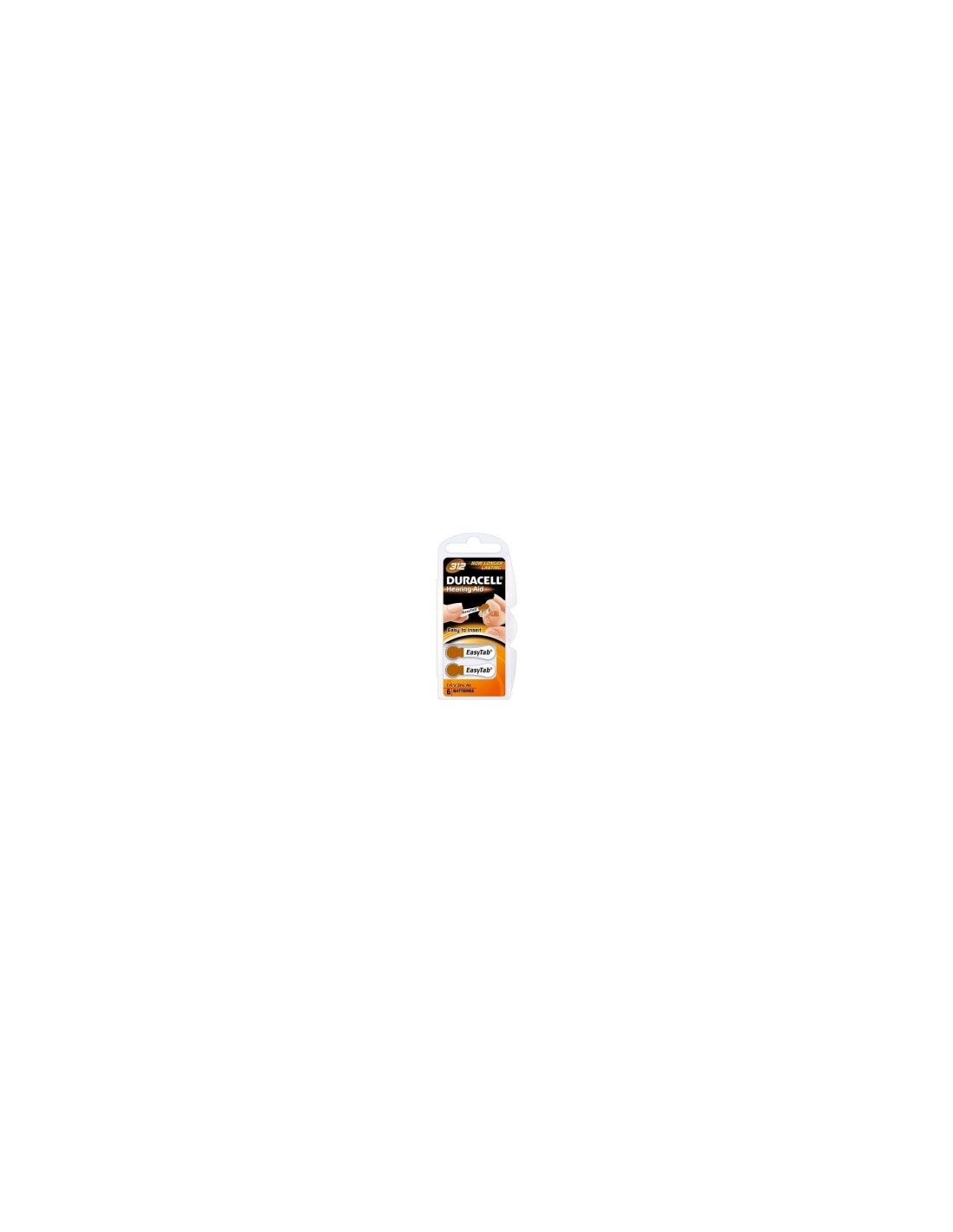 PILAS DURACELL 6 AUDÍFONO 175MAH DA312