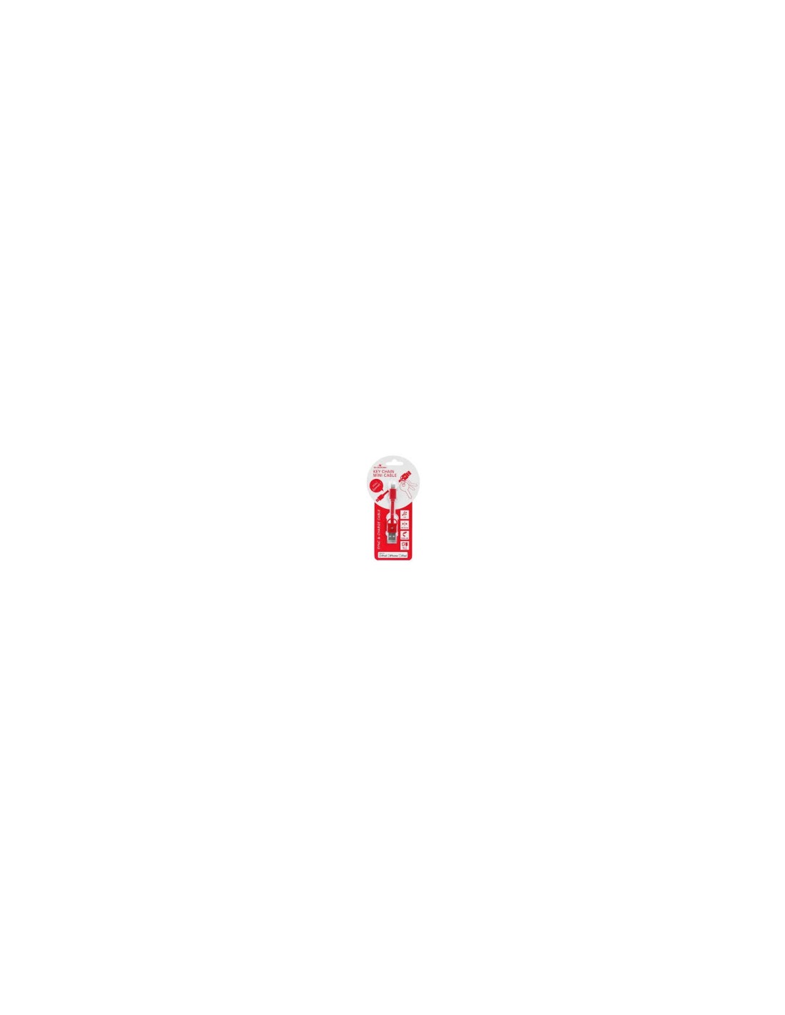 CABLE BLUESTORK LIGHTNING M A USB(A) M 2M ROJO BS-USB-IKEY/R