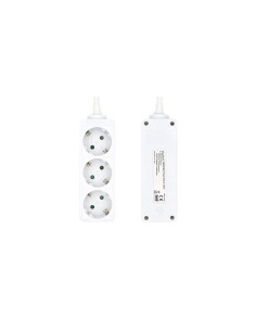 Ewent EW3958 base múltiple 1,5 m 3 salidas AC Interior Blanco