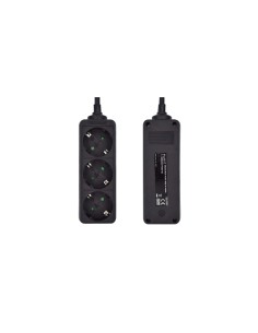 Ewent EW3959 base múltiple 1,5 m 3 salidas AC Interior Negro 2