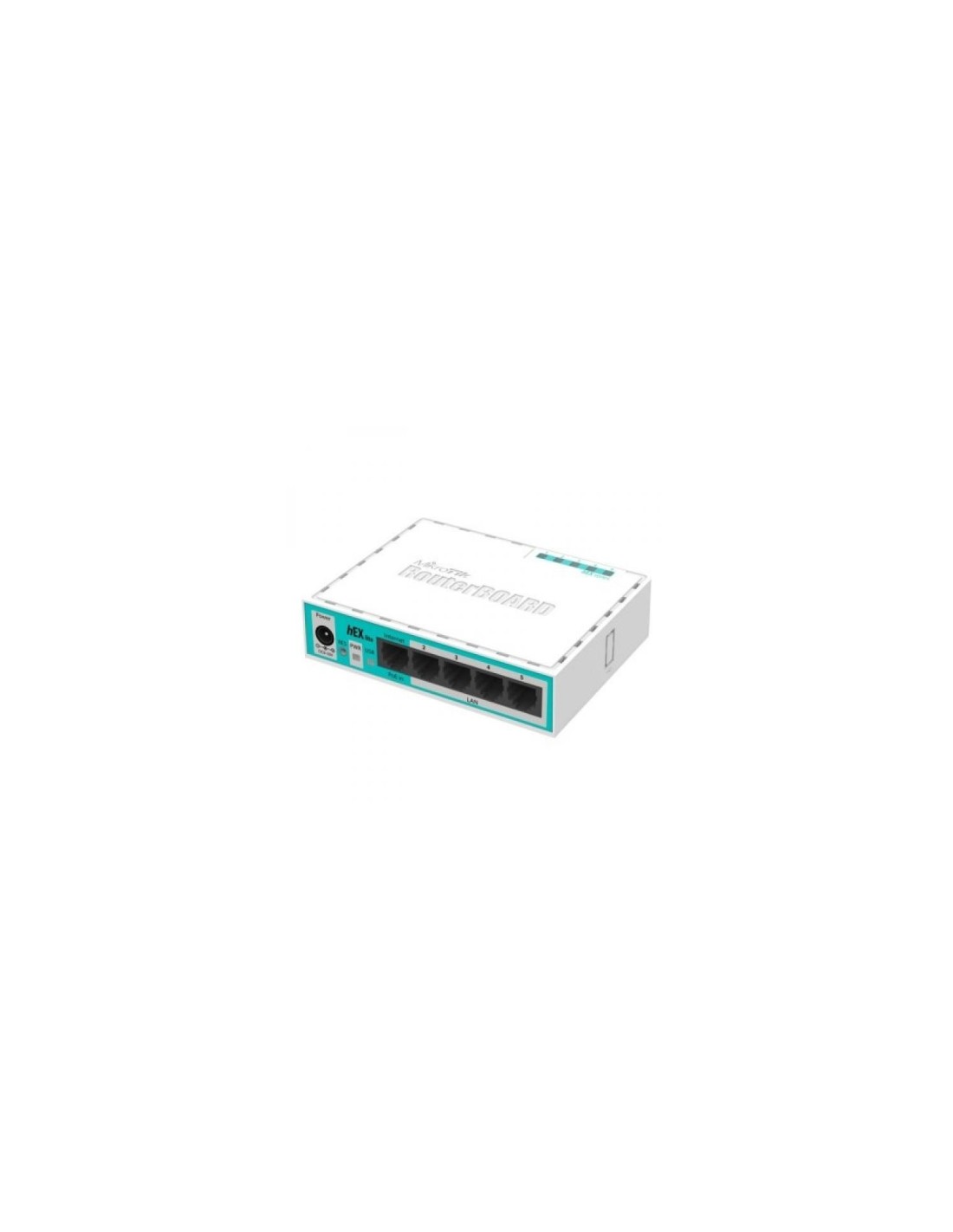 SWITCH MIKROTIK HEX LITE 5PTOS 10/100 BLANCO RB750R2