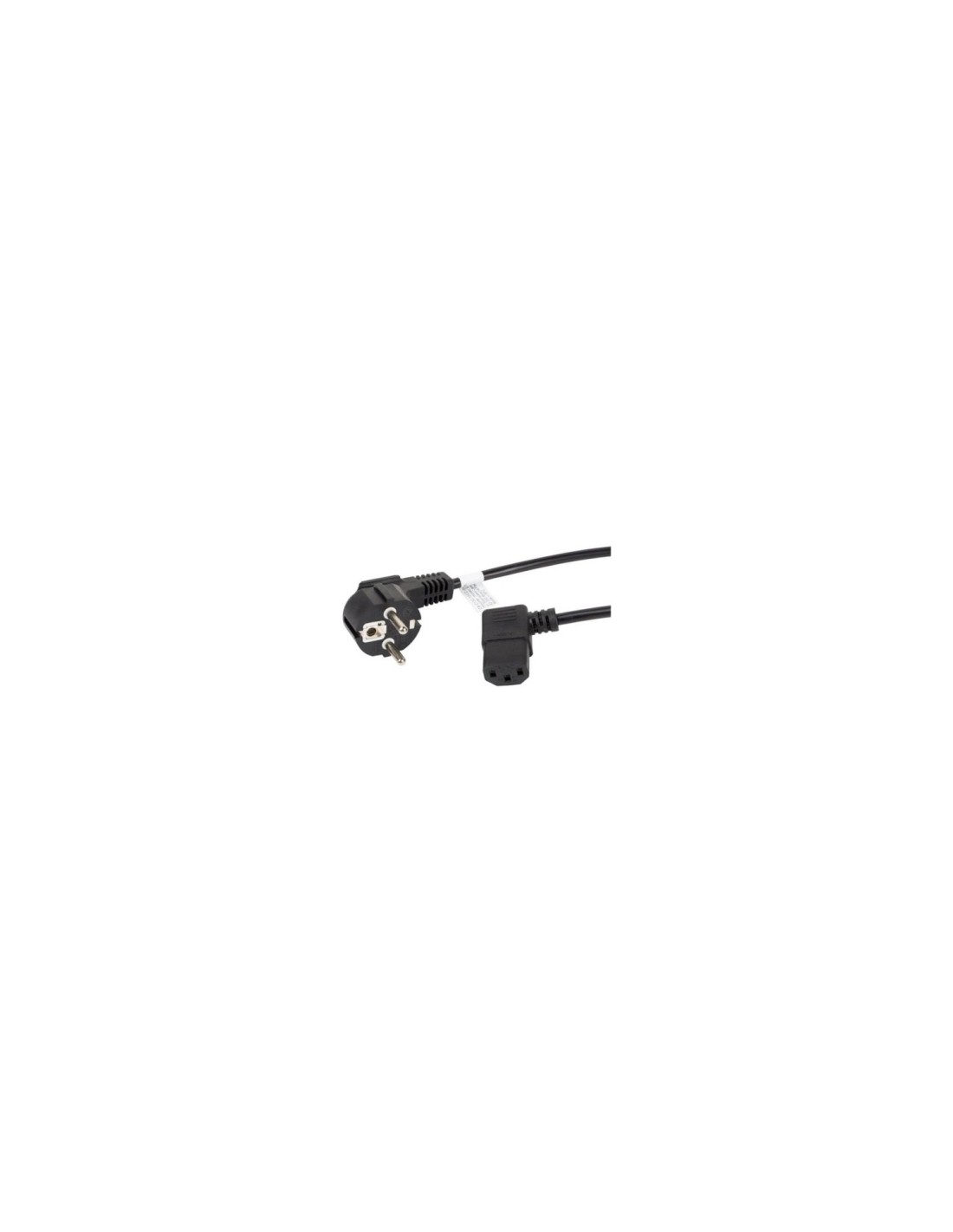 Lanberg CA-C13C-12CC-0018-BK cable de alimentación Negro 2 m C13 acoplador CEE7/7