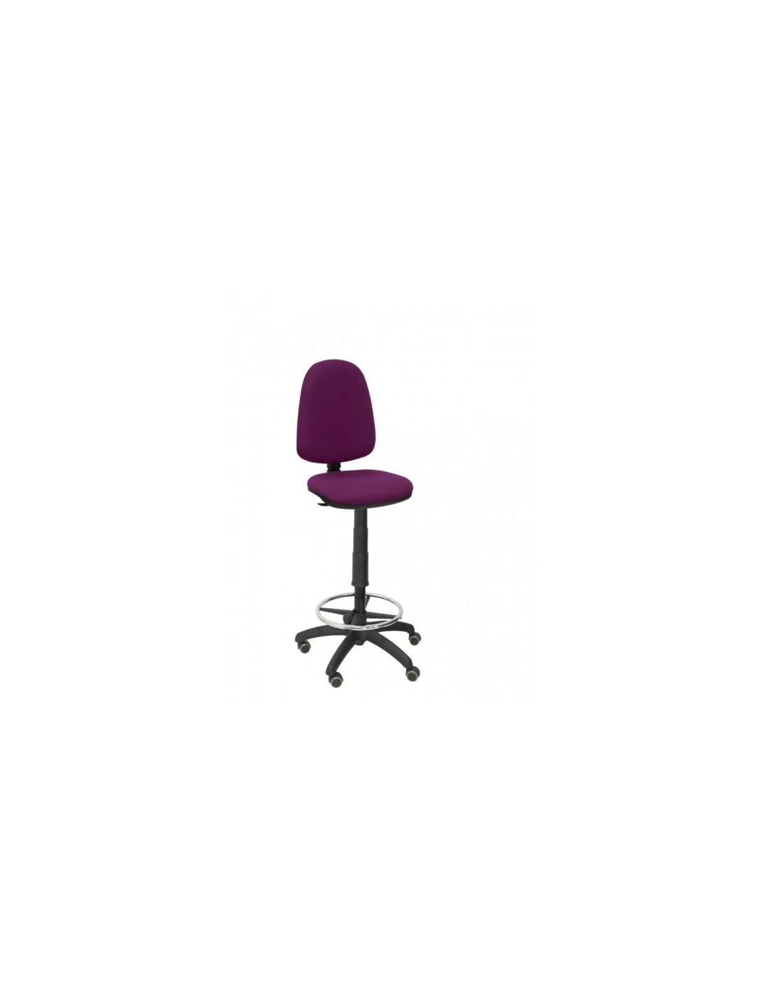 Taburete Ayna bali morado ruedas de parquet T04CPBALI760RP
