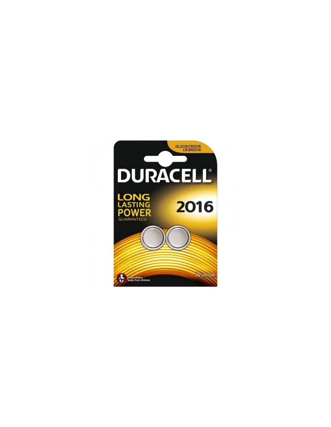 PACK 2 PILAS BOTÍ?N DURACELL LITIO 3V DL2016B2