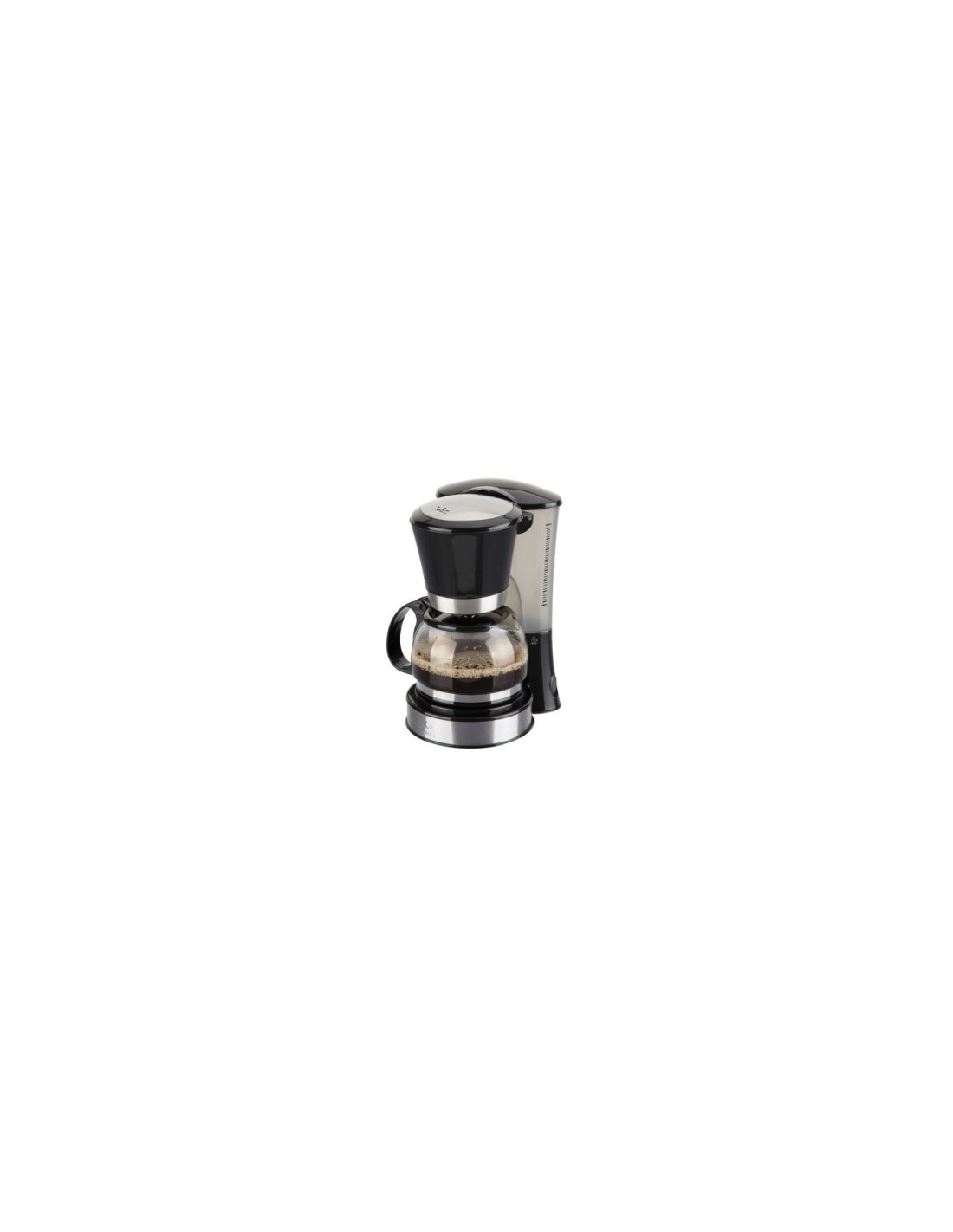 CAFETERA DE GOTEO JATA 600W 2/8 TAZAS FILTRO PERMANENTE DEPOSITO AGUA GRADUADO JARRA DE CRISTAL CON TAPA NEGRA CA288N