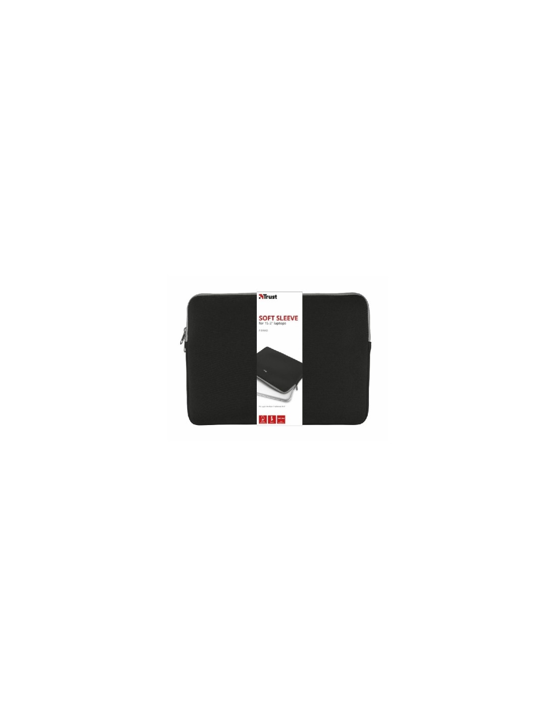 FUNDA TRUST PORTATIL UNIVERSAL PRIMO SLEEVE 15.6P NEGRO 21248