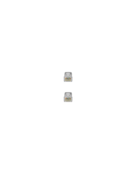 Nanocable Cable de red latiguillo RJ45 LSZH Cat.6A UTP AWG24, Gris,