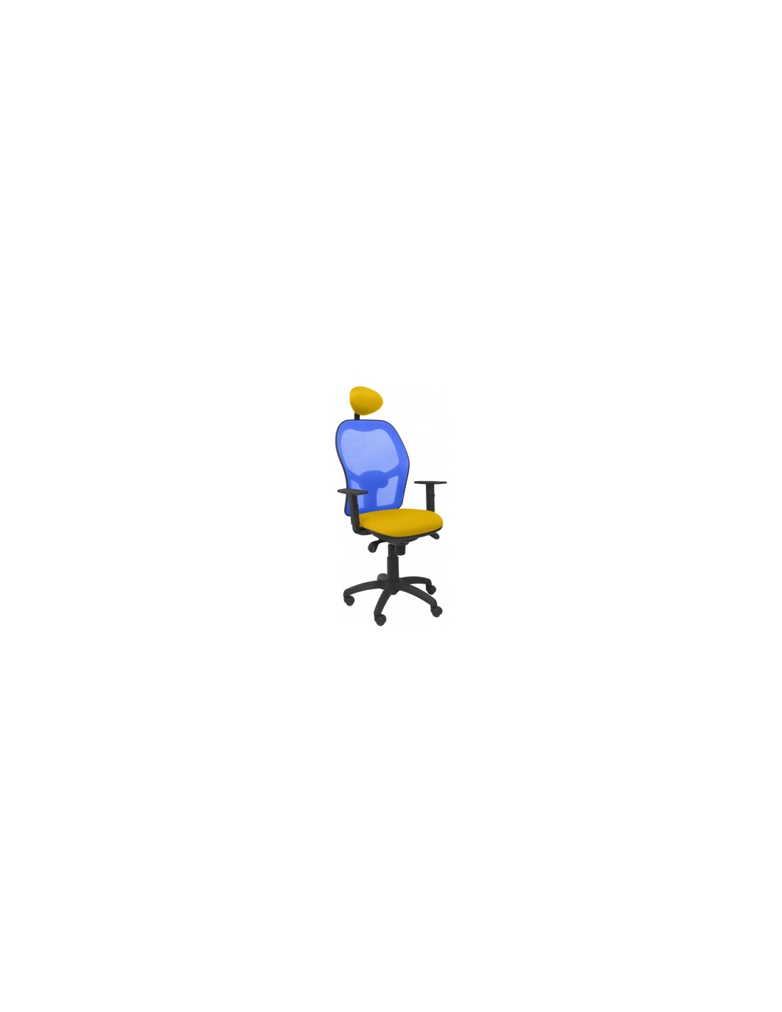 SILLA JORQUERA MALLA AZUL ASIENTO BALI AMARILLO CABECERO FIJO 15SABALI100C