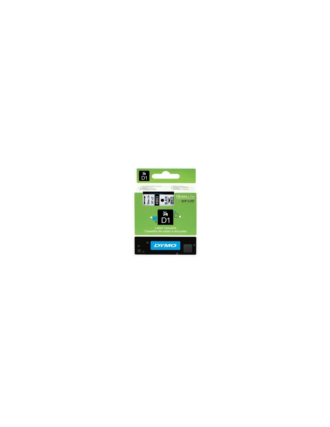 CINTA ROTULADORA AUTOADHESIVA DYMO D1 PARA ROTULADORAS LABEL MANAGER NEGRO SOBRE BLANCO S0720830