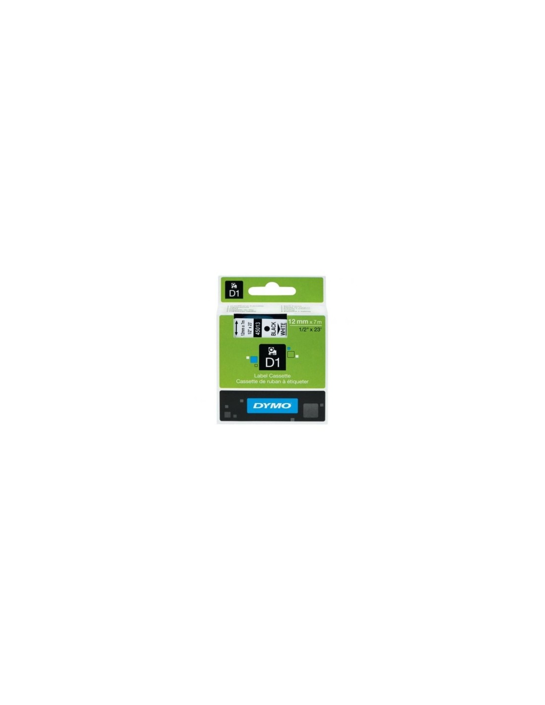 CINTA ROTULADORA AUTOADHESIVA DYMO D1 PARA ROTULADORAS LABEL MANAGER NEGRO SOBRE BLANCO S0720930