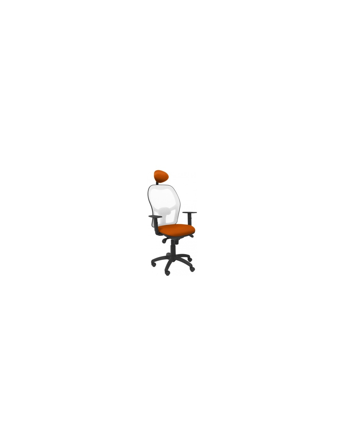SILLA JORQUERA MALLA BLANCA ASIENTO BALI  CABECERO FIJO NARANJA 15SBBALI308C