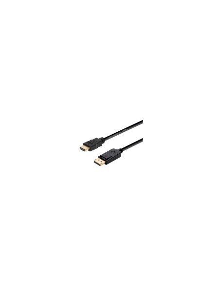 AISENS CABLE CONVERSOR DISPLAYPORT A HDMI, DP/M-HDMI/M, NEGRO, 2.0M
