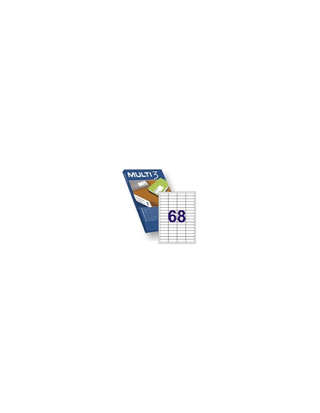ETIQUETAS ADHESIVAS APLI MULTI3 48.5X16.9 MM 500 HOJAS 10510