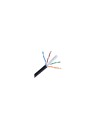 BOBINA DE CABLE AISENS PARA USO EXTERIOR RJ45 CAT6 UTP AWG24 RIGIDO 305M NEGRO A135-0264