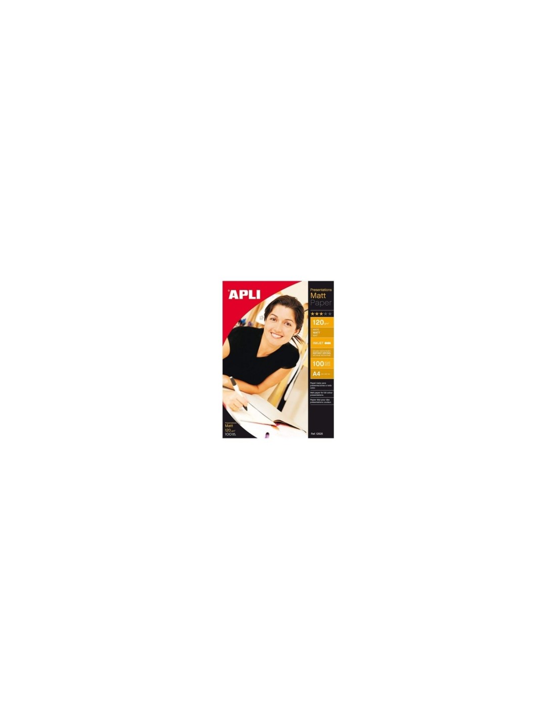 PAPEL MATE APLI 120G 210X297MM 100 HOJAS 12626