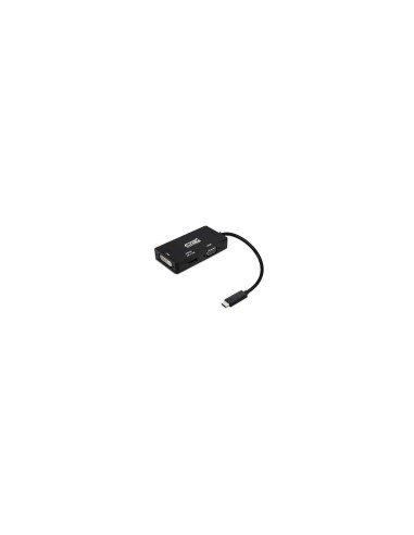 Nanocable Conversor USB-C a VGA / DVI / HВЬШ, 3 En 1.