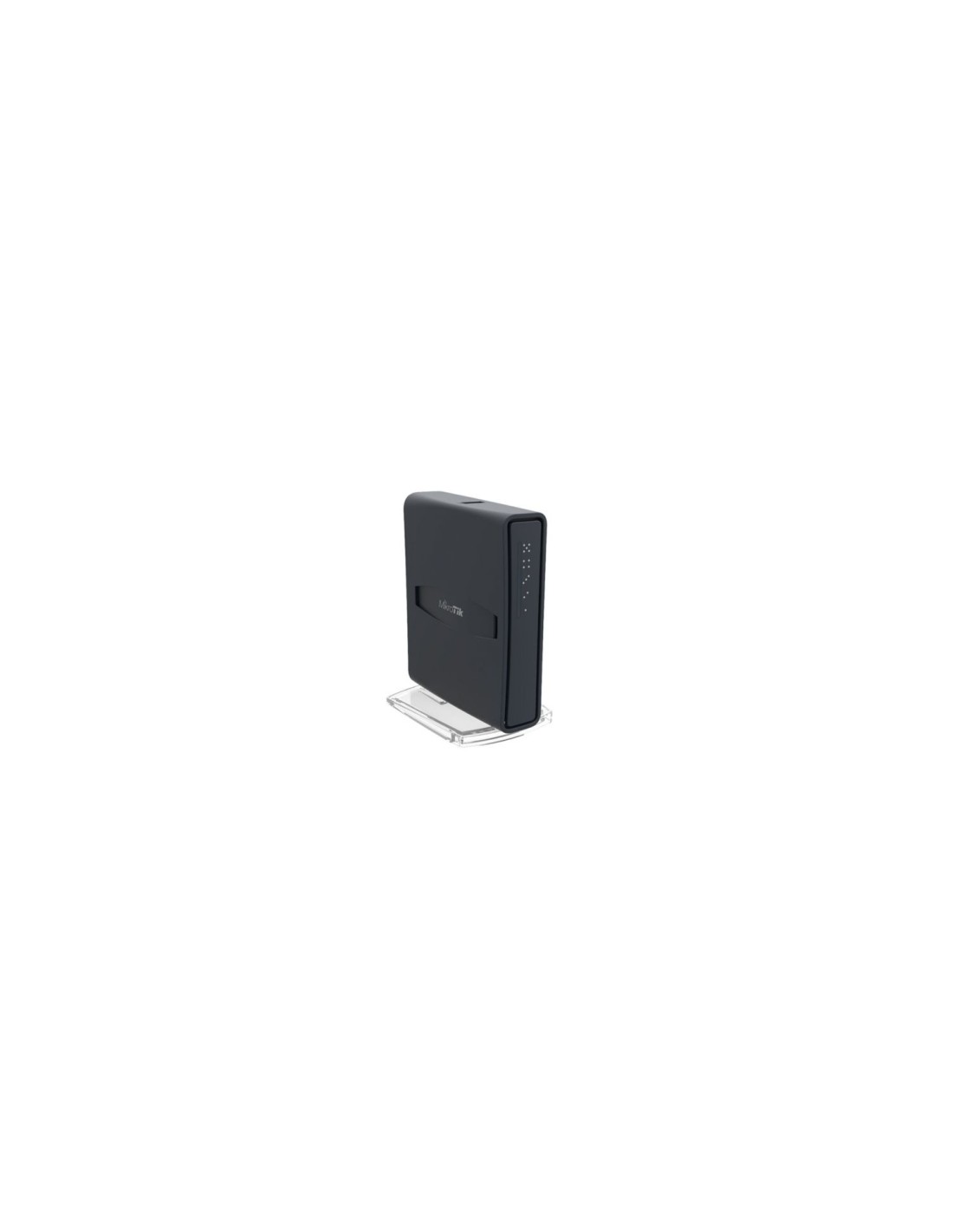 PUNTO DE ACCESO MIKROTIK HAP AC LITE TOWER CPU 650MHZ 5X LAN 10/100 ANTENAS 2/1.5DBI USB ROUTEROS NEGRO RB952UI-5AC2ND-TC