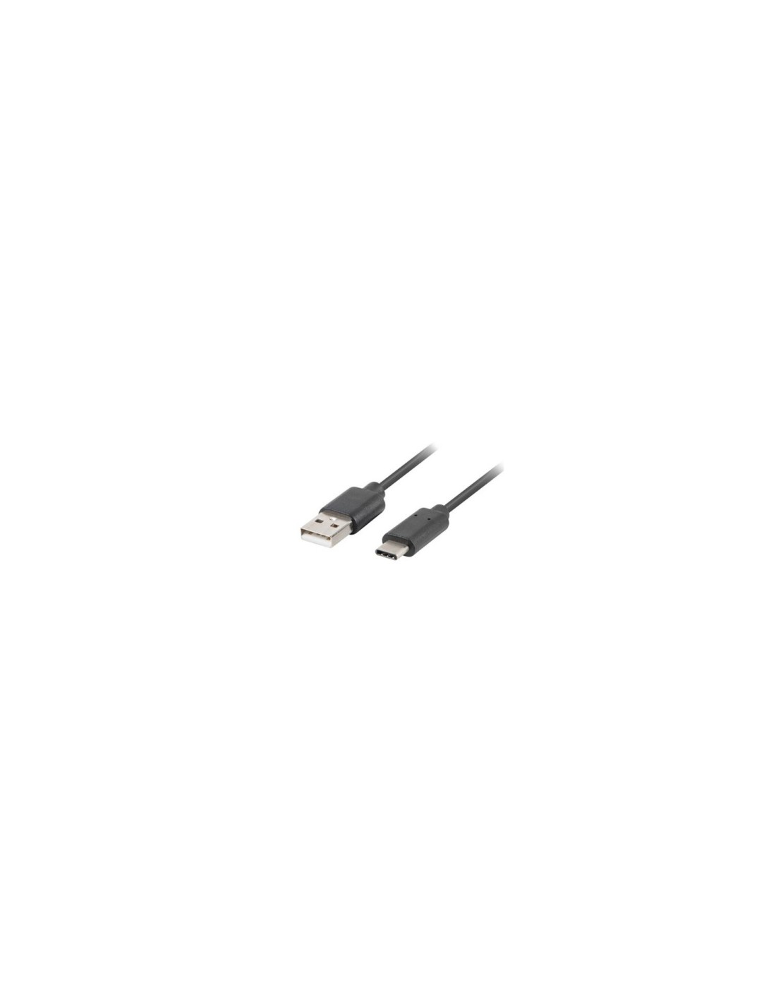 CABLE LANBERG USB-A A USB TIPO C 0.5M NEGRO CA-USBO-10CU-0005-BK