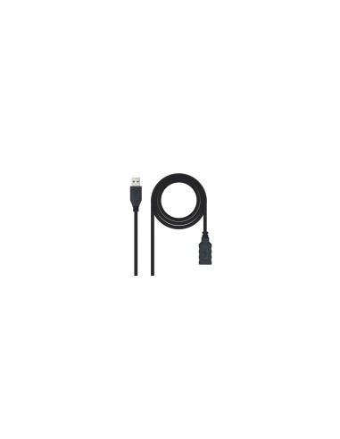 Nanocable Cable USB 3.0, Tipo A/M-A/H, Negro, 3.0 M