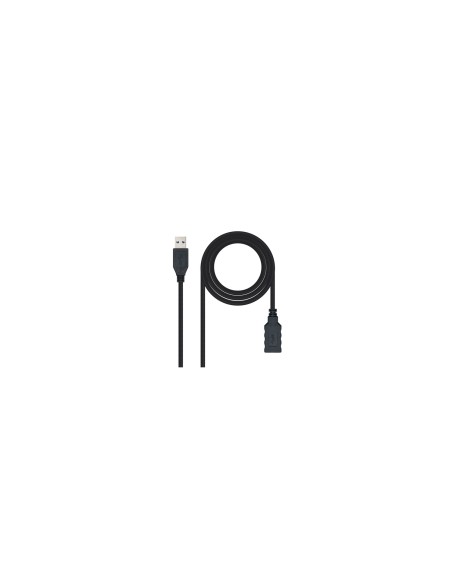 Nanocable Cable USB 3.0, Tipo A/M-A/H, Negro, 3.0 M