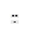 ROSETA DE SUPERFICIE NANOCABLE PARA RJ45 CAT6 UTP 2 TOMAS BLANCO 10.21.1502