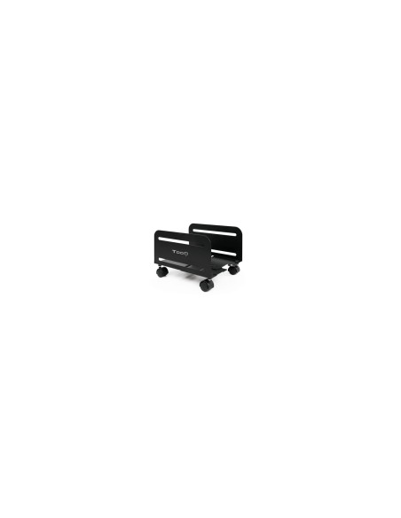 TooQ Soporte metálico para CPU de suelo con ruedas