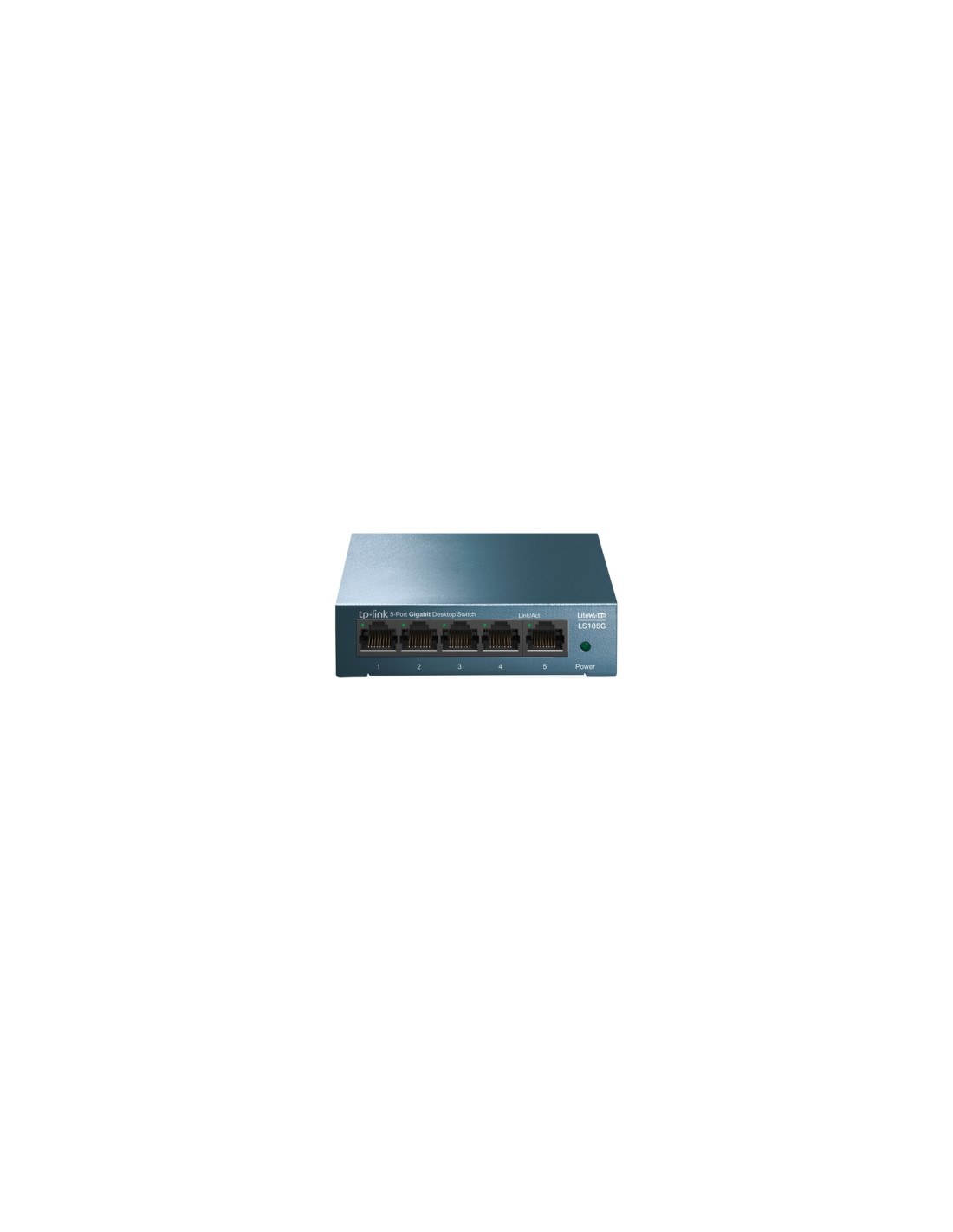 SWITCH TP-LINK CON MONTAJE EN RACK 5 PUERTOS GIGABIT AZUL LS105G
