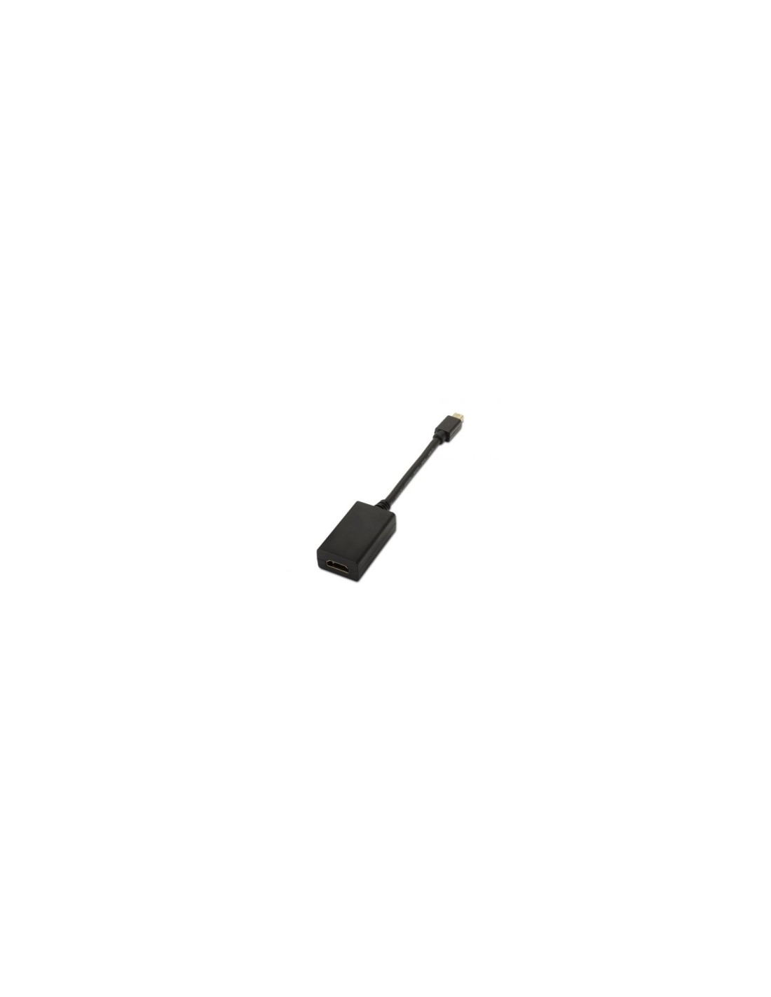 ADAPTADOR AISENS MINI DISPLAYPORT MACHO A HDMI TIPO A HEMBRA 15CM NEGRO A125-0137