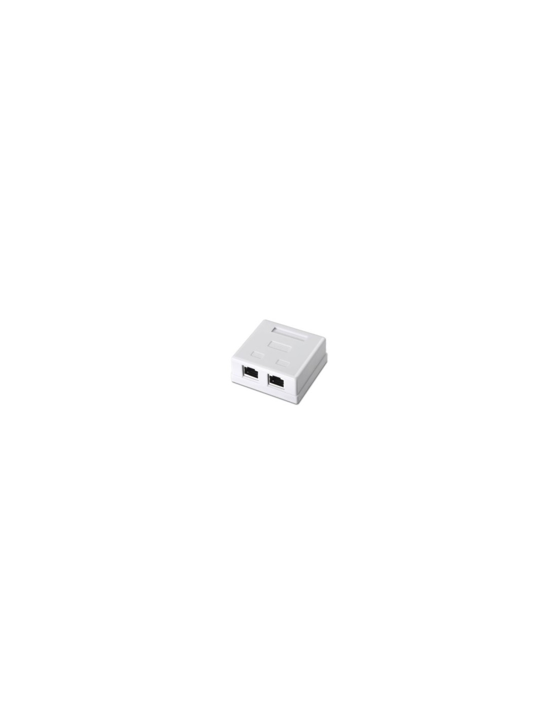 ROSETA DE SUPERFICIE AISENS RJ45 CAT6 FTP 2XTOMAS BLANCO A139-0304