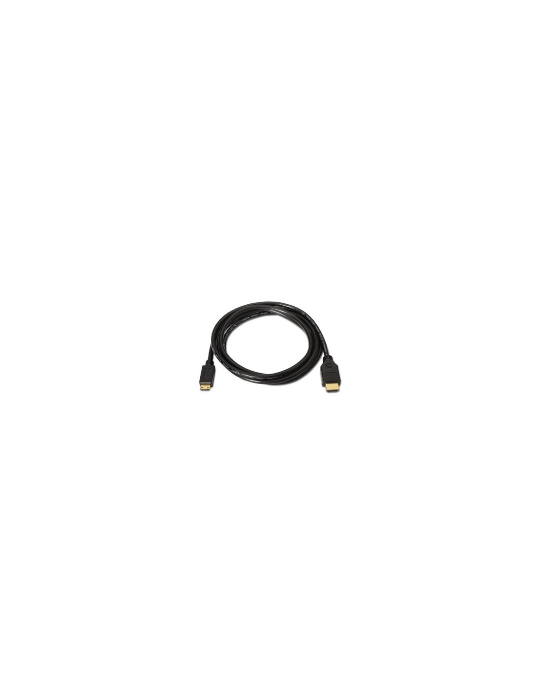 CABLE AISENS HDMI MACHO A MINI HDMI MACHO ALTA VELOCIDAD CON ETHERNET 3M NEGRO A119-0115